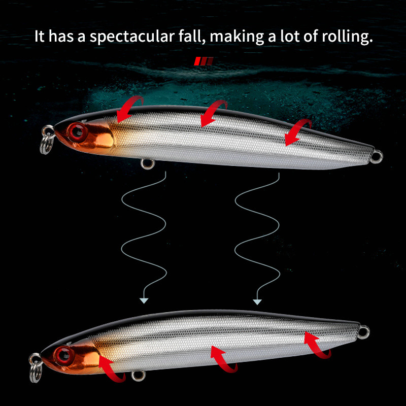 ALLBLUE BLOOD 90S 15g mamac za pecanje štap za potapanje olovka fiksne težine Longcast slatkovodni slatkovodni umjetni mamac brancin