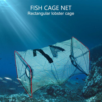 Устойчив на износване капан за риболовна мрежа Издръжлива леярска мрежа Smelt Crab Crayfish Catcher Дълъг живот Риболовни принадлежности Риболовни принадлежности