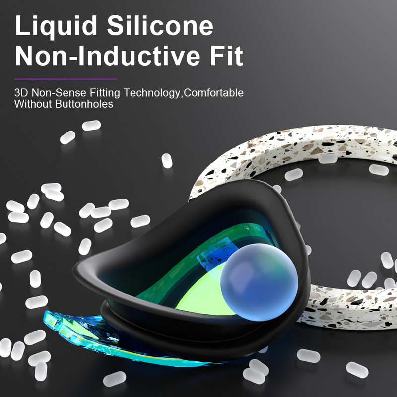 JSJM uued ujumisprillid Täiskasvanutele Uduvastane UV-kaitse Objektiiv Meestele Naistele Professionaalsed silikoonist reguleeritavad ujumisprillid Unisex