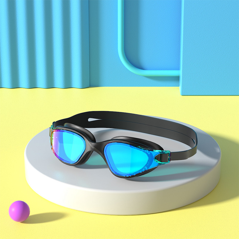 JSJM uued ujumisprillid Täiskasvanutele Uduvastane UV-kaitse Objektiiv Meestele Naistele Professionaalsed silikoonist reguleeritavad ujumisprillid Unisex