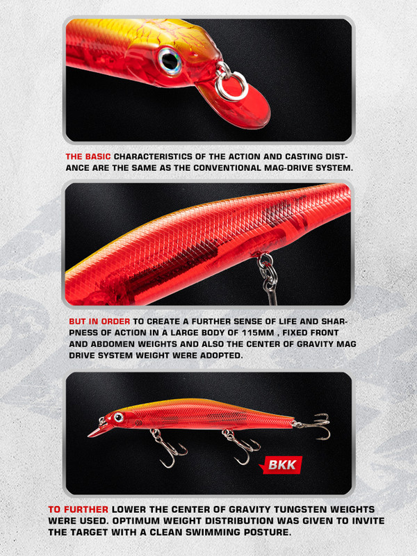 JTLURE VULCAN 115SP vaikne vobleriga püügilant 115 mm 17,5 g pika heitega Minnow haugi söödavarustus 2022