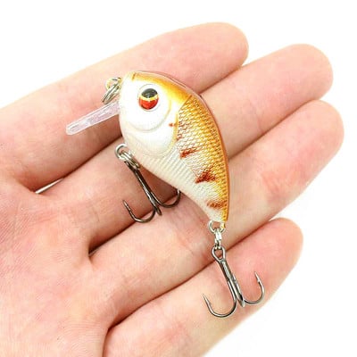 1 buc. Naluci de pescuit cu manivela plutitoare Wobblers 4,5 cm 7,4 g Momeală tare din plastic artificial de calitate Minnow Bass Stiuca Tackle de pescuit