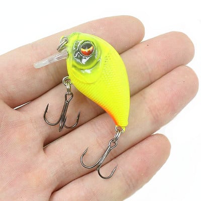 1 buc. Naluci de pescuit cu manivela plutitoare Wobblers 4,5 cm 7,4 g Momeală tare din plastic artificial de calitate Minnow Bass Stiuca Tackle de pescuit