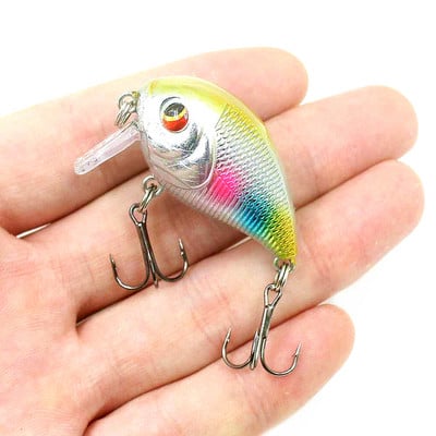 1 buc. Naluci de pescuit cu manivela plutitoare Wobblers 4,5 cm 7,4 g Momeală tare din plastic artificial de calitate Minnow Bass Stiuca Tackle de pescuit