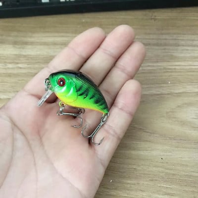 1 buc. Naluci de pescuit cu manivela plutitoare Wobblers 4,5 cm 7,4 g Momeală tare din plastic artificial de calitate Minnow Bass Stiuca Tackle de pescuit