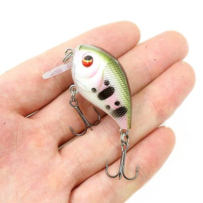1 buc. Naluci de pescuit cu manivela plutitoare Wobblers 4,5 cm 7,4 g Momeală tare din plastic artificial de calitate Minnow Bass Stiuca Tackle de pescuit