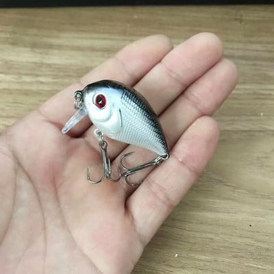 1 buc. Naluci de pescuit cu manivela plutitoare Wobblers 4,5 cm 7,4 g Momeală tare din plastic artificial de calitate Minnow Bass Stiuca Tackle de pescuit