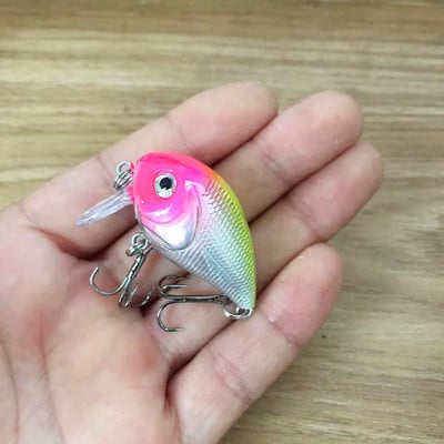 1 buc. Naluci de pescuit cu manivela plutitoare Wobblers 4,5 cm 7,4 g Momeală tare din plastic artificial de calitate Minnow Bass Stiuca Tackle de pescuit