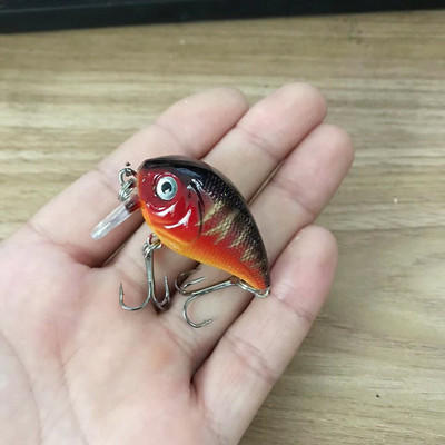 1 buc. Naluci de pescuit cu manivela plutitoare Wobblers 4,5 cm 7,4 g Momeală tare din plastic artificial de calitate Minnow Bass Stiuca Tackle de pescuit