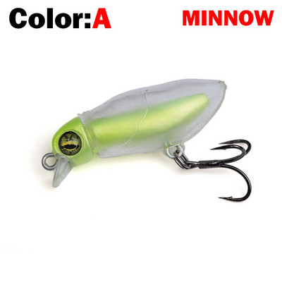 Νέο Fishing Lure Floating Pencil&Minnow Lure Soft Skin 2,6g Wobblers Topwater Crankbait lures Artificiais Hard Bait