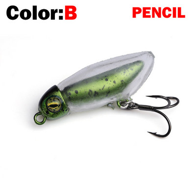 Νέο Fishing Lure Floating Pencil&Minnow Lure Soft Skin 2,6g Wobblers Topwater Crankbait lures Artificiais Hard Bait