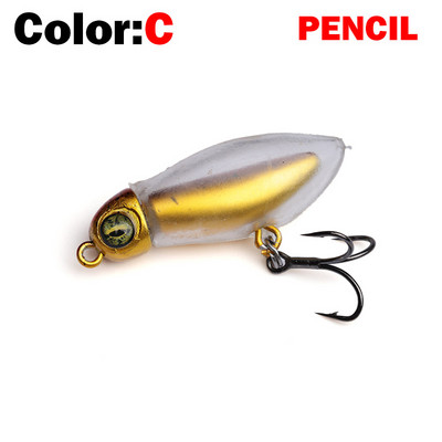 Νέο Fishing Lure Floating Pencil&Minnow Lure Soft Skin 2,6g Wobblers Topwater Crankbait lures Artificiais Hard Bait