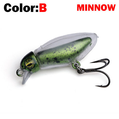 Νέο Fishing Lure Floating Pencil&Minnow Lure Soft Skin 2,6g Wobblers Topwater Crankbait lures Artificiais Hard Bait