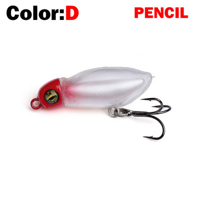 Νέο Fishing Lure Floating Pencil&Minnow Lure Soft Skin 2,6g Wobblers Topwater Crankbait lures Artificiais Hard Bait