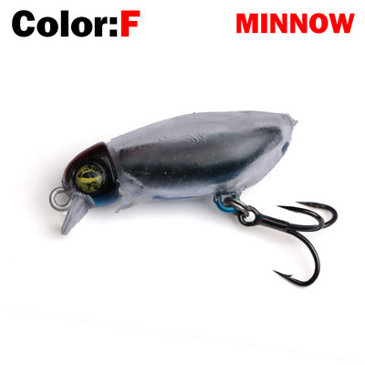 Νέο Fishing Lure Floating Pencil&Minnow Lure Soft Skin 2,6g Wobblers Topwater Crankbait lures Artificiais Hard Bait