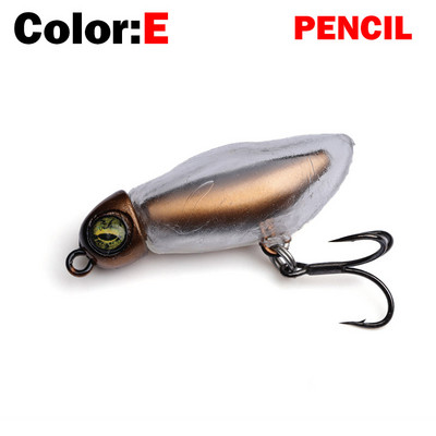 Νέο Fishing Lure Floating Pencil&Minnow Lure Soft Skin 2,6g Wobblers Topwater Crankbait lures Artificiais Hard Bait