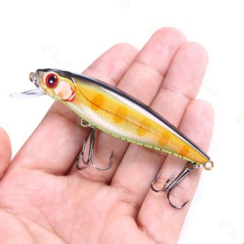 1 ΤΕΜ Minnow Fishing Lure 88mm 9,2g Floating Hard Bait Wobbler Jig Bait Crankbait Κυπρίνος ριγέ μπάσο Pesca Είδη ψαρέματος SwimBait