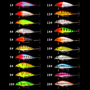 1 τεμ. Crankbait Minnow Fishing Lure Wobblers Artificial 7cm 8,4g 3D μάτια Σκληρό δόλωμα Bass Λούτσες Κυπρίνος Pesca Είδη ψαρέματος