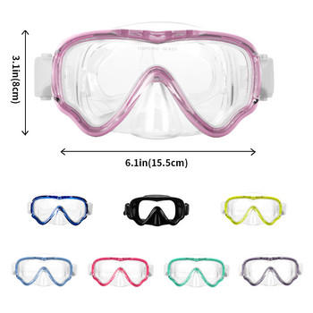 Професионални детски очила за плуване с големи рамки и капак на носа, против замъгляване, широк изглед, плувни екипи за момчета, момичета, детски очила