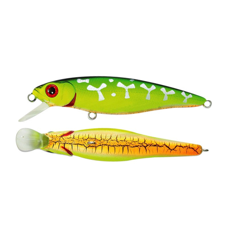 1-osaline Laser Minnow kalapüügilant 8,5 cm 9G Pesca konksud Fish Wobbler Tackle vändaga sööt kunstlik Jaapani sööt, kõva ujumissööt
