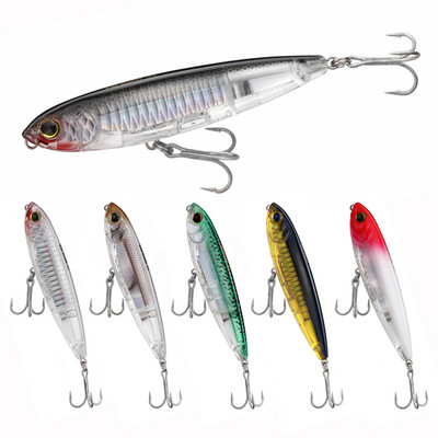 Peldošais zīmulis makšķerēšanas māneklis Topwater Jerkbait Saltwater 10cm 17.5g Mākslīgā cietā ēsma japāņu pastaiga The Dog Vobleri Swimbait