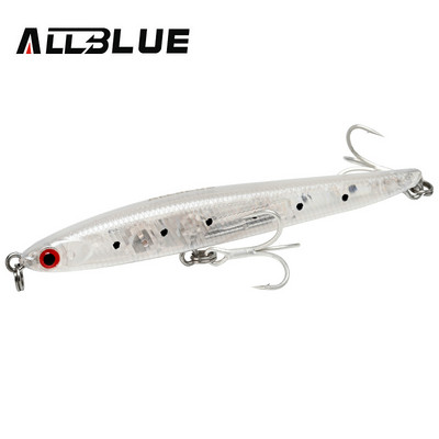 ALLBLUE SPEAR 90 püügilant 90mm/9g uppuv pliiats Longcast Shad 3D Eyes volfram tehissööt bass haugivarustus