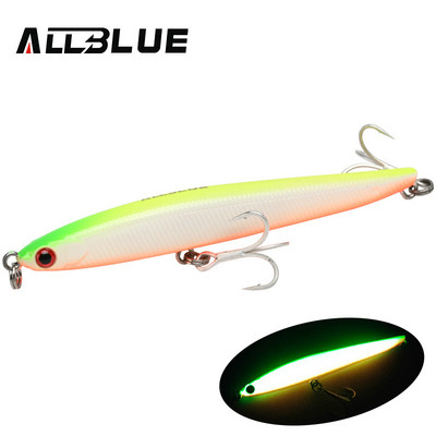 ALLBLUE SPEAR 90 püügilant 90mm/9g uppuv pliiats Longcast Shad 3D Eyes volfram tehissööt bass haugivarustus