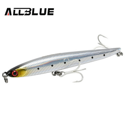 ALLBLUE SPEAR 90 püügilant 90mm/9g uppuv pliiats Longcast Shad 3D Eyes volfram tehissööt bass haugivarustus