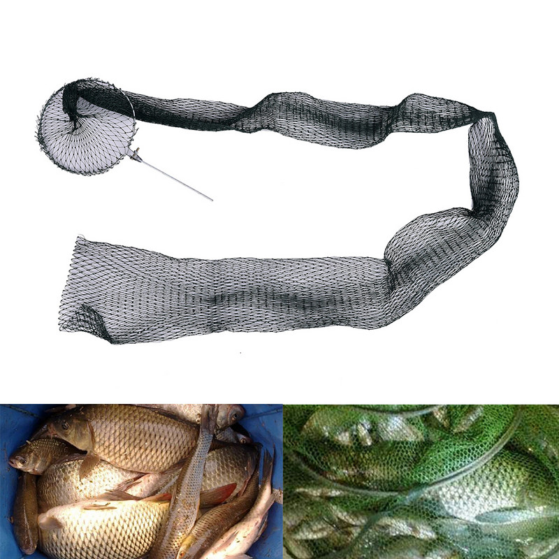1,5M / 2M риболовни принадлежности с най-високо качество с красив дизайн Преносима клетка за риба Малка бързосъхнеща сгъната риболовна мрежа