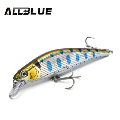 ALLBLUE EDGE 90S Heavy Sinking Minnow Flat Wobbler Fishing Lure 90mm/15,5g Artificial Hard Bait Crankbait Trout Bass Tackle Gear