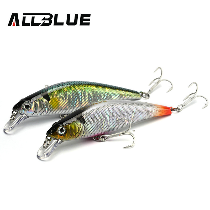ALLBLUE EDGE 90S Heavy Sinking Minnow Flat Wobbler Fishing Lure 90mm/15,5g Artificial Hard Bait Crankbait Trout Bass Tackle Gear