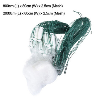 Υψηλής ποιότητας νάιλον ανθεκτικό υλικό για χύτευση με το χέρι Δίχτυ ψαρέματος μονής στρώσης Gillnet Ψαροπαγίδα μονόινα