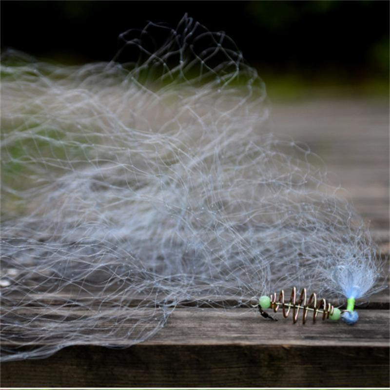 Риболовна мрежа 5/7/9/11/13 мрежеста лепкава мрежа риболовни принадлежности на открито Пролетна плитка рибна мрежа Риболовна хранилка Капан Инструменти без куки