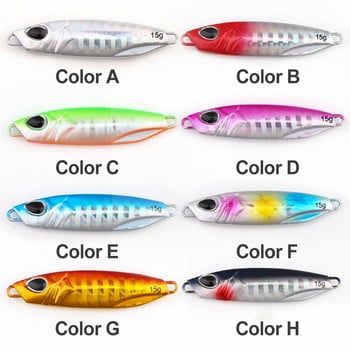 Jigs Sea Fishing Metal Jig Spoon 10G 15G 20G 30G Shore Casting Jigging Lead Fish Sea Bass Fishing Micro Jig Slow Jigging