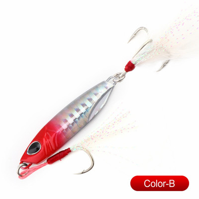 Jigid Merepüügi Metallist Jig-lusikas 10G 15G 20G 30G Kaldal Valamine Jigging Plii Kala Meriahvenpüük Micro Jig Aeglane Jigging