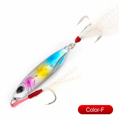 Jigid Merepüügi Metallist Jig-lusikas 10G 15G 20G 30G Kaldal Valamine Jigging Plii Kala Meriahvenpüük Micro Jig Aeglane Jigging