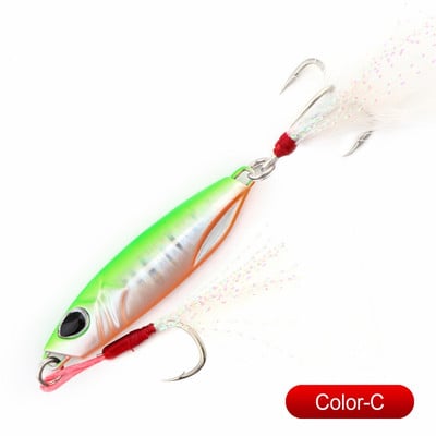 Jigid Merepüügi Metallist Jig-lusikas 10G 15G 20G 30G Kaldal Valamine Jigging Plii Kala Meriahvenpüük Micro Jig Aeglane Jigging