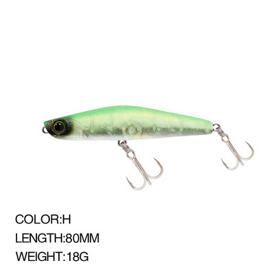 1 buc 80mm 18g momeală pecil pentru pescuit cu scufundare momeală japoneză de pescuit Wobbler Popper Bass momeală pentru păstrăv Isca Pesca momeală tare 9044