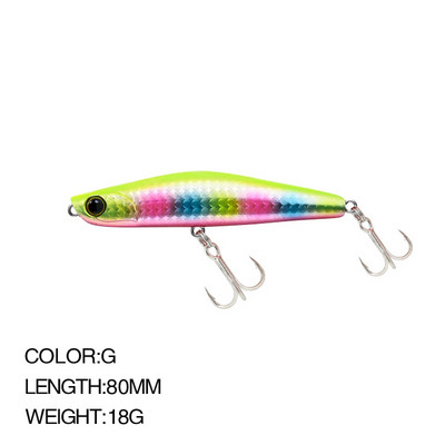 1 buc 80mm 18g momeală pecil pentru pescuit cu scufundare momeală japoneză de pescuit Wobbler Popper Bass momeală pentru păstrăv Isca Pesca momeală tare 9044