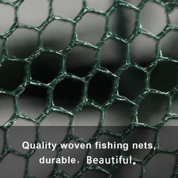 Πτυσσόμενο αυτόματο δίχτυ ψαρέματος 6 οπών Αξεσουάρ ψαρέματος με νάιλον πλέγμα για καβούρια