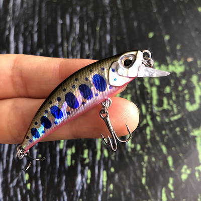 Mini uppuvad Minnow Jerkbait püügilant 5 cm5g kunstlikud kõva söödaga voblerid haugi forelli plastikust ujumisriistad