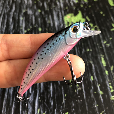 Mini uppuvad Minnow Jerkbait püügilant 5 cm5g kunstlikud kõva söödaga voblerid haugi forelli plastikust ujumisriistad