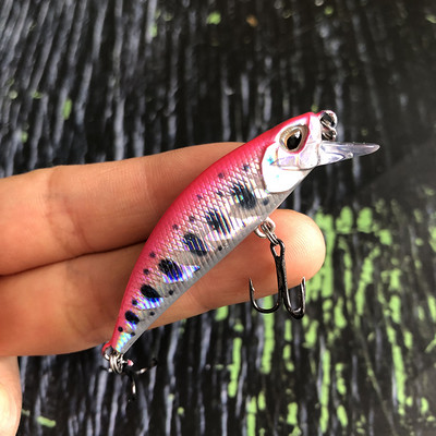 Mini uppuvad Minnow Jerkbait püügilant 5 cm5g kunstlikud kõva söödaga voblerid haugi forelli plastikust ujumisriistad