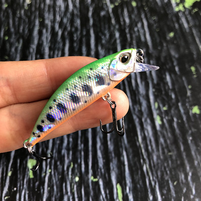 Mini uppuvad Minnow Jerkbait püügilant 5 cm5g kunstlikud kõva söödaga voblerid haugi forelli plastikust ujumisriistad