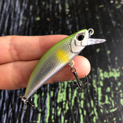 Mini uppuvad Minnow Jerkbait püügilant 5 cm5g kunstlikud kõva söödaga voblerid haugi forelli plastikust ujumisriistad