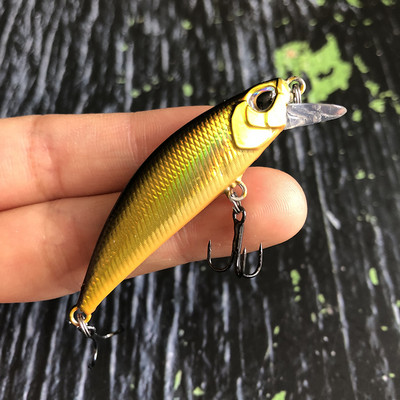 Mini uppuvad Minnow Jerkbait püügilant 5 cm5g kunstlikud kõva söödaga voblerid haugi forelli plastikust ujumisriistad