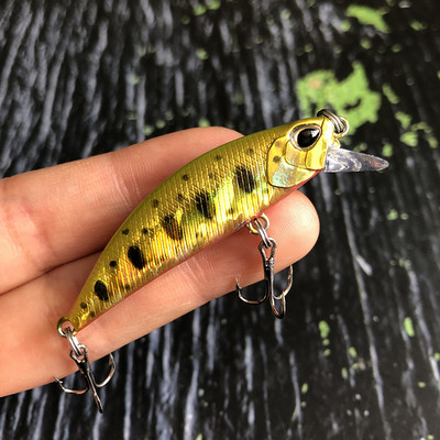Mini uppuvad Minnow Jerkbait püügilant 5 cm5g kunstlikud kõva söödaga voblerid haugi forelli plastikust ujumisriistad