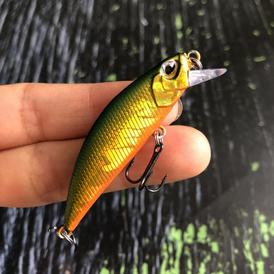 Mini uppuvad Minnow Jerkbait püügilant 5 cm5g kunstlikud kõva söödaga voblerid haugi forelli plastikust ujumisriistad