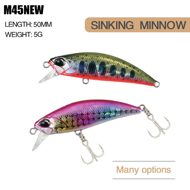 Mini uppuvad Minnow Jerkbait püügilant 5 cm5g kunstlikud kõva söödaga voblerid haugi forelli plastikust ujumisriistad