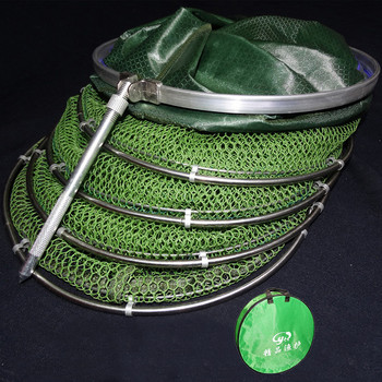 Δίχτυ ψαρέματος Καλάθι ψαριών Ζωντανό Δίχτυ παγίδας ψαριών Πτυσσόμενο αδιάβροχο κολλητικό επίχρισμα SUS Ring Cage Fishing Accessories